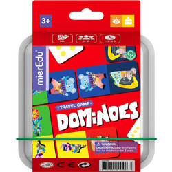 mierEdu Dominoes Travel Game Επιτραπέζιο Παιχνίδι για Παιδιά 3+ Ετών για 2-6 Παίκτες