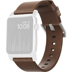 Nomad Active Pro Λουράκι Δερμάτινο Taupe / Silver (Apple Watch 42 / 44 / 45mm)