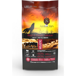 Ambrosia Grain Free Adult Beef & Fresh Salmon 2kg