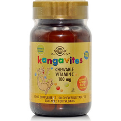 Solgar Kangavites Vitamin C 100mg 90 Μασώμενες Ταμπλέτες