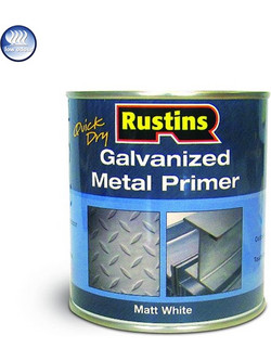 Rustins Galvanised Metal Primer Αστάρι Λευκό 1lt