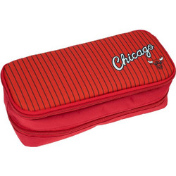 Back Me UP NBA Chicago Bulls Κασετίνα με 2 Θήκες Κόκκινη 338-28141