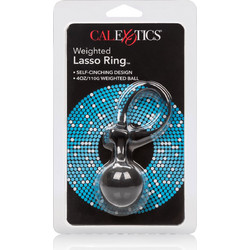 CalExotics Weighted Lasso Ring Ρυθμιζόμενο Ελαστικό Δαχτυλίδι Πέους Σιλικόνης 4.5cm Μαύρο