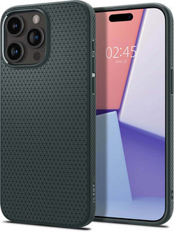 Spigen Liquid Air Back Cover Abyss Green (iPhone 15 Pro Max)