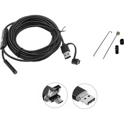 Ενδοσκοπική Κάμερα Αδιάβροχη IP66 5m 7mm για Κινητό και Υπολογιστή Y102