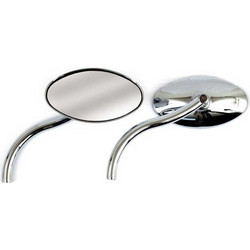OVAL MIRROR SET, WITH STYLED STEM