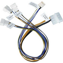AKASA PWM SPLITTER - SMART FAN CABLE, 4-PIN, 3 X PWM FANS FROM 1 X MOTHERBOARD HEADER