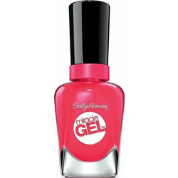 Sally Hansen Miracle Gel Step1 220 Pink Tank Gloss Βερνίκι Νυχιών Μακράς Διαρκείας Quick Dry 14.7ml