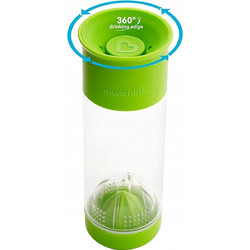 Munchkin Miracle Fruit Infuser 12m+ Ποτήρι-Στίφτης Φρούτων 591ml - Πράσινο