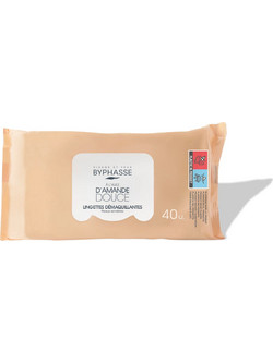 Byphasse Sensitive Waterproof Make Up Remover Wipes 40τμχ