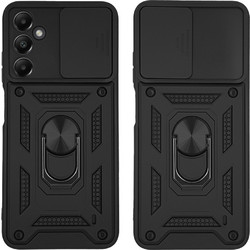 Sonique Ring Armor CamPro Back Cover Black (Samsung Galaxy A05s 4G)