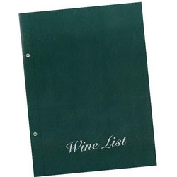 Next wine list basic πράσινο 23,5x32εκ. Δυνατότητα εκτύπωσης