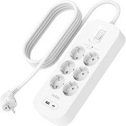 Belkin 'Connect' Surge Protector with USB-C and USB-A Ports (6 Outlet with 1 USB-C & 1 USB-A)