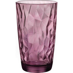 Bormioli Rocco Σετ Ποτήρια Νερού Γυάλινα Rock Purple 470ml 6τμχ BR00125501