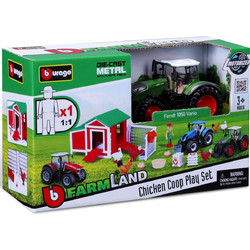 Bburago Farmland Chicken Coop With Tractor 18-31681