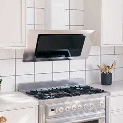 vidaXL 51664 Απορροφητήρας Καμινάδα-Τζάκι 90cm Μαύρος