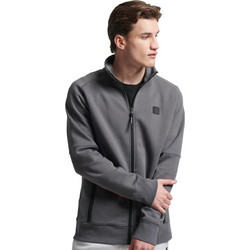 Superdry Ανδρική Ζακέτα Φούτερ με Φερμουάρ Ανθρακί M2013107A-HSZ
