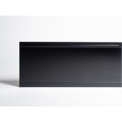 Adax Iver Glass H 08 KWT Black Θερμοπομπός Τοίχου 800W με Θερμοστάτη και WiFi