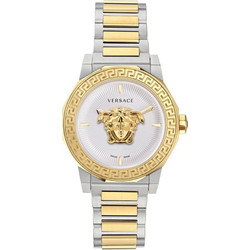 Versace Medusa Γυναικείο Ρολόι με Ασημί Χρυσό Μεταλλικό Μπρασελέ VE7B00423