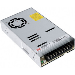 GLOBOSTAR MEANWELL-LRS600-24 90788 Τροφοδοτικό/Μετασχηματιστής Class I PELV 600W 25A AC 220-240V σε DC 24V IP20 - Ρυθμιζόμενo από DC 22.8V έως DC 26.4V - Ασημί - Μ22.5 x Π12.4 x Υ4.1cm