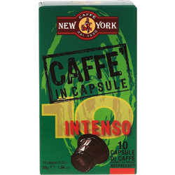 New York Κάψουλες Espresso Intenso Συμβατές με Μηχανή Nespresso 10τμχ