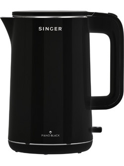 Singer WK-15030 PBL Ανοξείδωτος Βραστήρας 1.5lt 2200W Μαύρος