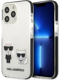 Karl Lagerfeld Karl & Choupette Back Cover White (iPhone 13 / 13 Pro)