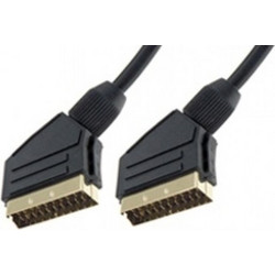 ΚΑΛΩΔΙΟ SCART ΣΕ SCART 1.5m CU OD8 ΕΠΙΧΡΥΣΟ ΜΑΥΡΟ CLB S-01N SUT Τεμάχια:10 01.079.0093