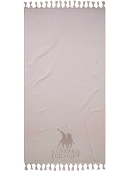 Greenwich Polo Club 3797 Πετσέτα Παρεό Θαλάσσης Μπεζ 90x170cm
