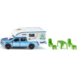 Siku Ford F150 Pick-Up Camper Blue 1693