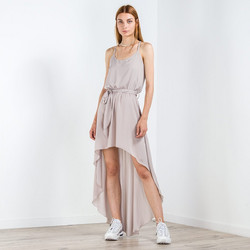 Libertee Midi Καλοκαιρινό Καθημερινό Φόρεμα Μπεζ 10.50.33