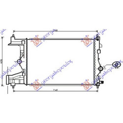 Ψυγειο 1.3-1.7 Πετρελαιο (58x39,5) (KOYO) Opel Astra J 3D/GTC 11- - 600106350