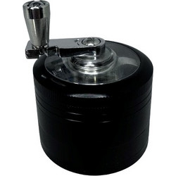 ΤΡΙΦΤΗΣ-GRINDER ΜΕΤΑΛΛΙΚΟΣ ΜΕ ΜΥΛΟ ΔΙΑΜΕΤΡΟΣ 60mm 3 ΘΕΣΕΩΝ ΜΑΥΡΟΣ