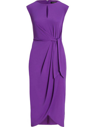Lauren Ralph Lauren Midi Φόρεμα για Γάμο / Βάπτιση Μωβ 250925939002