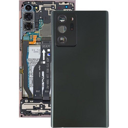 Για Samsung Galaxy Note20 Ultra Κάλυμμα πλάτης μπαταρίας με κάλυμμα φακού κάμερας (Μαύρο) (OEM)