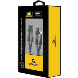 Cablexpert Καλώδιο HDMI 2.1 Braided HDMI Male to HDMI Male 2m Black
