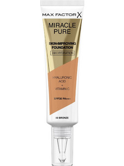 Max Factor Miracle Pure Skin 80 Bronze Liquid Foundation SPF30 30ml