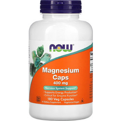 Now Foods Magnesium 400mg 180 Κάψουλες