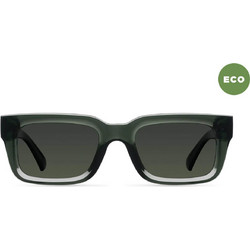 Meller Ekon Fog Olive Γυαλιά Ηλίου Ορθογώνια Κοκάλινα Πράσινα με Μαύρο Polarized Φακό