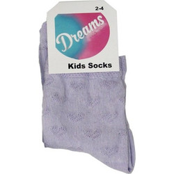 Dreams Baby Καλτσάκια Καρδιές Ραμμένες Μωβ (2395002-2/4)
