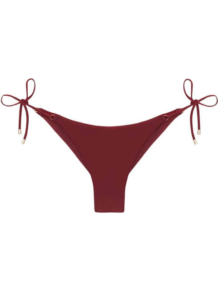 Bikini Bottom Solid Tie Side Full 101-773-021 purple