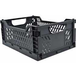 ΚΑΛΑΘΙ ΠΛΑΣΤΙΚΟ ΑΝΑΔΙΠΛΟΥΜΕΝΟ 12lt ΜΑΥΡΟ 34x24,8x14,7εκ. ANKOR