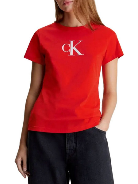 ...KLEIN J20J222343 XA7 Κόκκινο T-shirt Gradient ck...