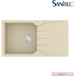 Sanitec Ultra Granite 814 Επικαθήμενος Νεροχύτης Γρανίτη Αντιστρεφόμενος Ματ Ocra 86x50cm