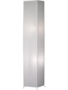 Φωτιστικό Σαλονιού Δαπέδου Bamboo 2xE27 Max 60W Μέταλλο Χαρτί Λευκό
