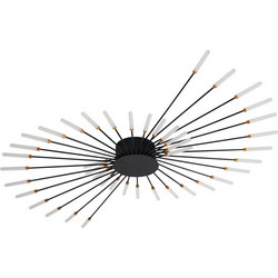 ArLight CCC 710-42 Φωτιστικό Οροφής Σαλιγκάρι Μαύρο LED Θερμό Λευκό Φ128x9cm 0064188
