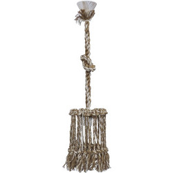 Heronia Lighting Κρεμαστό Φωτιστικό Οροφής με Σχοινί Μονόφωτο E27 Λευκό Μix-15 1/L Rope