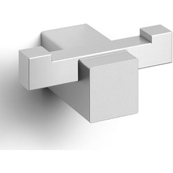 Άγκιστρο Μπάνιου Διπλό Carvo 40484 6,5x4,5x2,6cm Inox Zack Ανοξείδωτο Ατσάλι