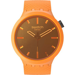 Swatch Crushing Orange Ανδρικό Ρολόι με Πορτοκαλί Καουτσούκ Λουράκι SB05O102