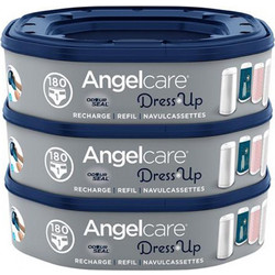 angelcare - ανταλλακτικές κασέτες 3 pack - dress up octogonales